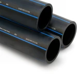 SPS HDPE Pipes PE 100 Pressure 6 Bar Outside Diameter 160 mm Thickness 6.2 mm Black | Saudi Pipes Systems (SPS)
