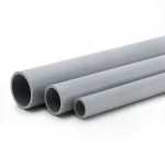 مواسير UPVC الجودة جدول 40  مقاس 4 إنش سمك 6.02 مم لون رمادي