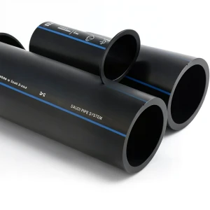 أنابيب HDPE السعودي PE 100 ضغط 6 بار قطر خارجي 160 مم سمك 6.2 مم لون أسود | مصنع أنظمة الانابيب السعودي (SPS)