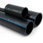 SPS HDPE Pipes PE 100 Pressure 10 Bar Outside Diameter 160 mm Thickness 9.5 mm Black | Saudi Pipes Systems (SPS)