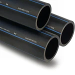 SPS HDPE Pipes PE 100 Pressure 16 Bar Outside Diameter 160 mm Thickness 14.6 mm Black | Saudi Pipes Systems (SPS)