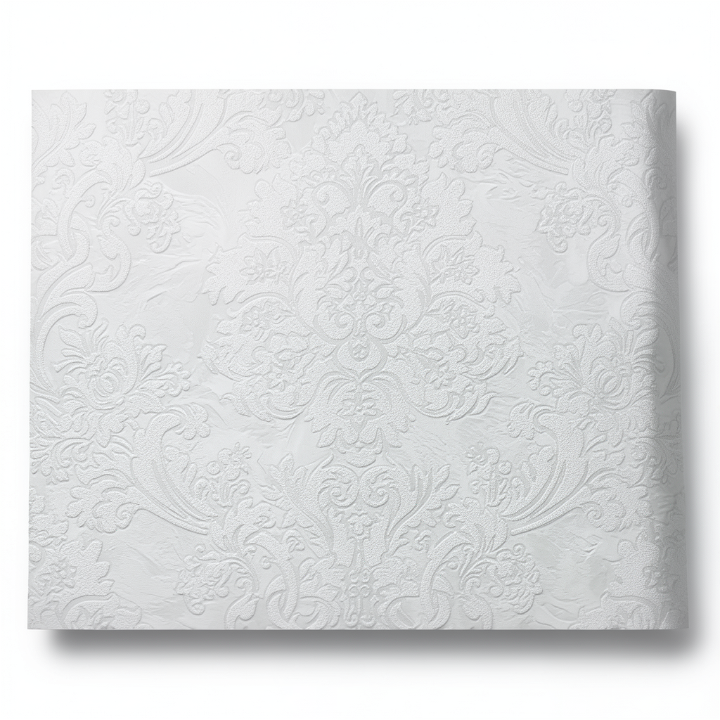 Italian Wallpaper 10m x 0.53m Pale Grey, Model 21113