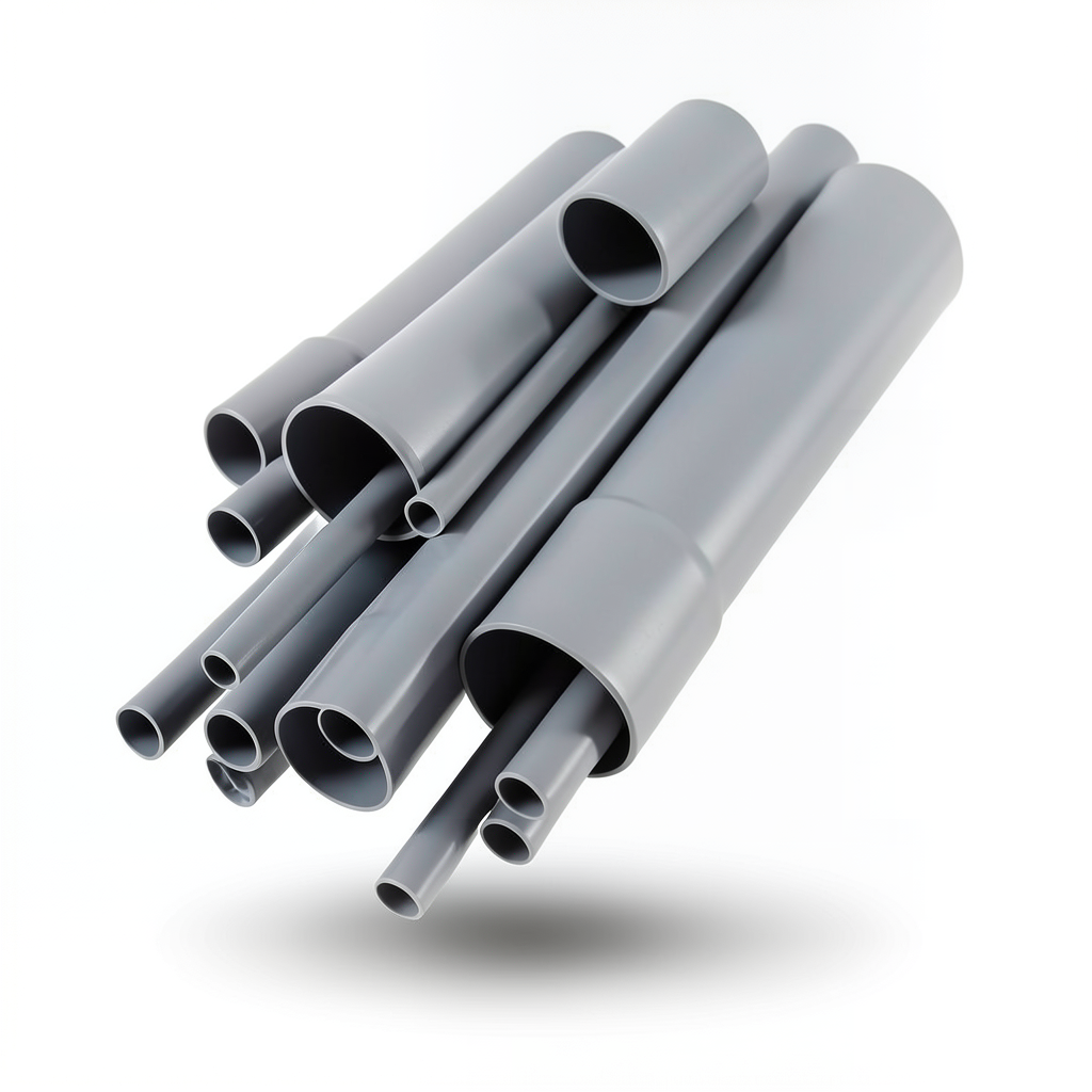 مواسير UPVC مقاس 2 إنش سمك 2 مم لون رمادي