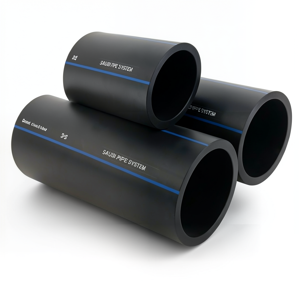 SPS HDPE Pipes PE 100 Pressure 16 Bar Outside Diameter 180 mm Thickness 16.4 mm Black | Saudi Pipes Systems (SPS)