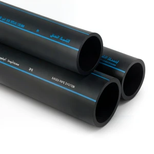 SPS HDPE Pipes PE 100 Pressure 6 Bar Outside Diameter 225 mm Thickness 8.6 mm Black | Saudi Pipes Systems (SPS)