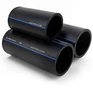 SPS HDPE Pipes PE 100 Pressure 10 Bar Outside Diameter 225 mm Thickness 13.4 mm Black | Saudi Pipes Systems (SPS)
