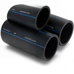 SPS HDPE Pipes PE 100 Pressure 16 Bar Outside Diameter 225 mm Thickness 20.5 mm Black | Saudi Pipes Systems (SPS)