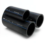 SPS HDPE Pipes PE 100 Pressure 16 Bar Outside Diameter 250 mm Thickness 22.7 mm Black | Saudi Pipes Systems (SPS)