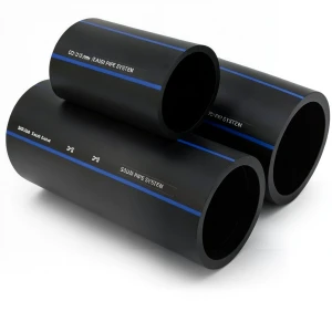 أنابيب HDPE SPS PE 100 ضغط 10 بار قطر خارجي 315 مم سمك 18.7 مم لون أسود | مصنع أنظمة الانابيب السعودي (SPS)