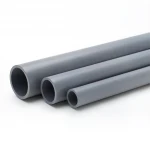 مواسير UPVC الجودة جدول 40  مقاس 4 إنش سمك 6.02 مم لون رمادي