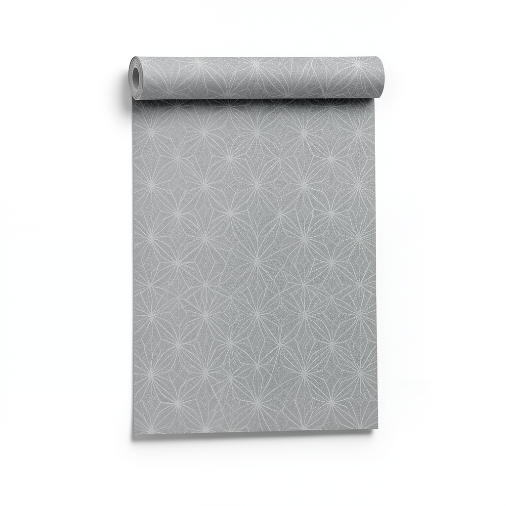 Pattern Wall Decoration Length 10m, Grey Color, Model Z80053