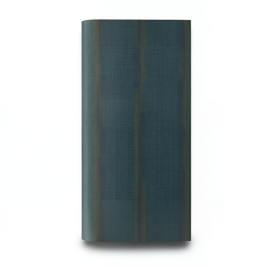 Italian Wall Covering Dark Green Striped Design Roll 10m