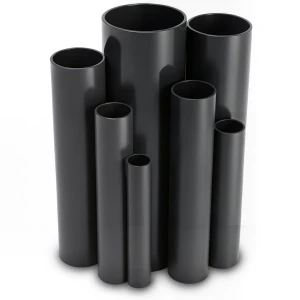 مواسير UPVC ضغط 4 بار قطر خارجي 140 مم سمك 2.8 مم لون اسود