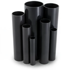 مواسير UPVC ضغط اسمي 6 بار قطر خارجي 140 مم سمك 4.1 مم لون اسود
