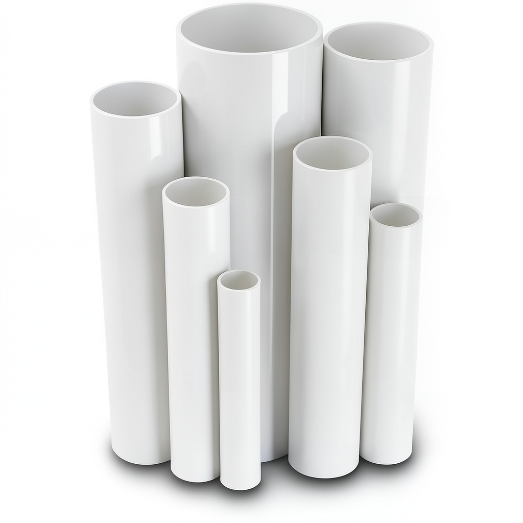 UPVC Pipes Nominal Pressure 2.5 Bar Outside Diameter 630 mm Thickness 5 mm White