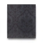 Italian Wallpaper Dark Gray Color Classic Design, Size 10m x 0.70m, Model 15056