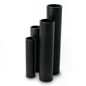 أنابيب HDPE ضغط 20 بار قطر خارجي 10 مم سمك 1.8 مم لون أسود