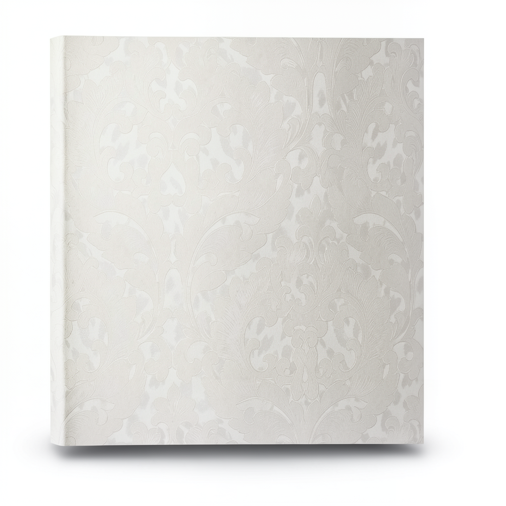 Italian Wallpaper Pale Beige Color Classic Design, Size 10m x 0.70m, Model 15060