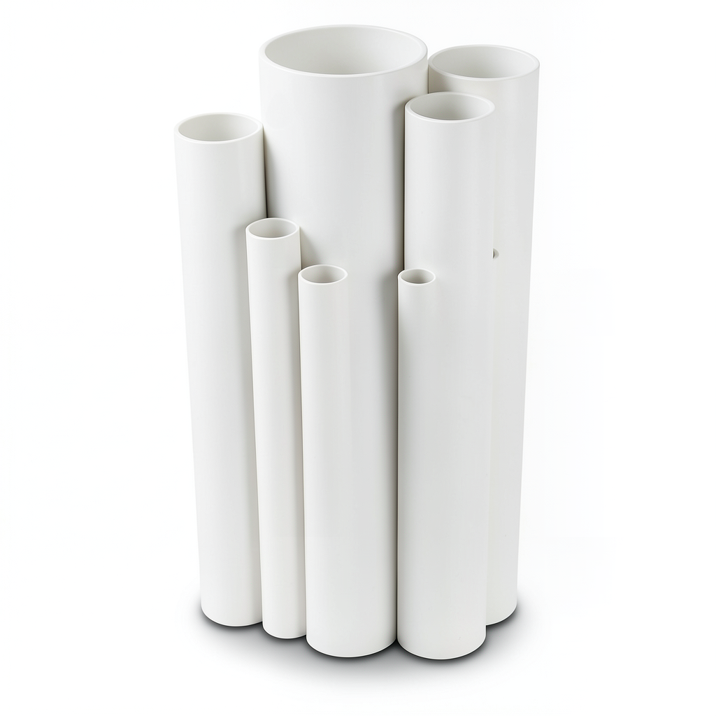 مواسير UPVC ضغط 2.5 بار قطر خارجي 710 مم سمك 5.7 مم لون أبيض