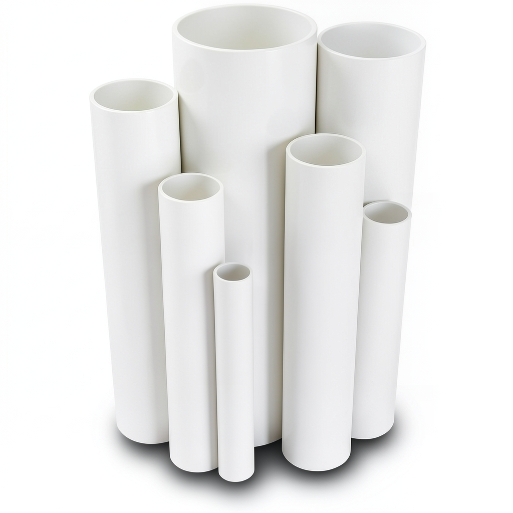 مواسير UPVC ضغط 4 بار قطر خارجي 140 مم سمك 2.8 مم لون أبيض