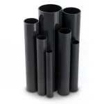 مواسير UPVC ضغط 10 بار قطر خارجي 140 مم سمك 6.7 مم لون اسود