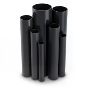 مواسير UPVC ضغط 10 بار قطر خارجي 140 مم سمك 6.7 مم لون اسود
