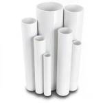 مواسير UPVC ضغط 4 بار قطر خارجي 800 مم سمك 15.7 مم لون أبيض