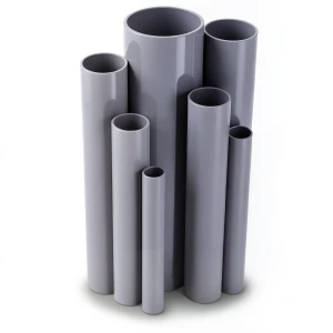 UPVC Pipes Nominal Pressure 6 Bar Outside Diameter 140 mm Thickness 4.1 mm Gray