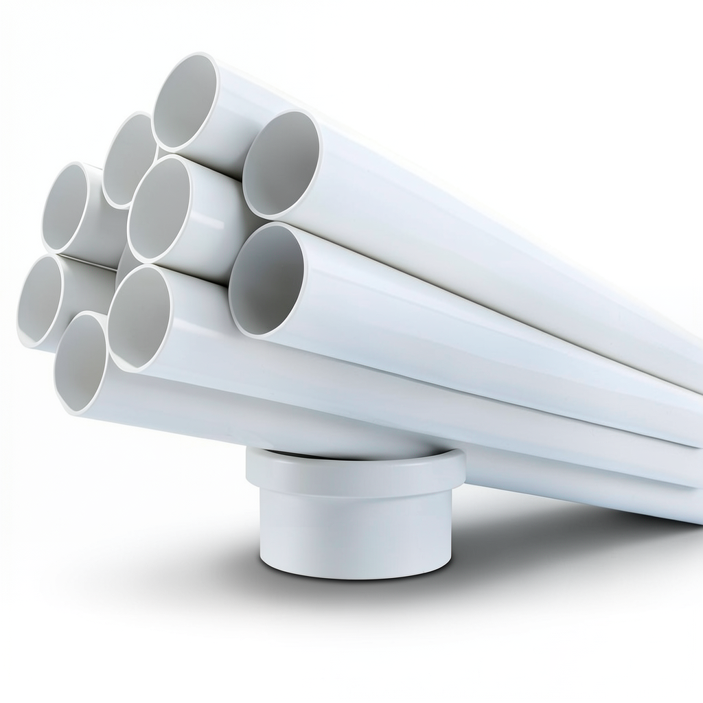 UPVC Pipes 6 Inch Thickness 7.11 mm White Color