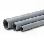 مواسير بلاستيك UPVC الجودة جدول 80  مقاس 2 إنش سمك 5.54 مم لون رمادي