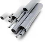 Al-Rajhi UPVC Pipe 6m Length 50mm OD 1.8mm Thickness Gray Industrial Grade