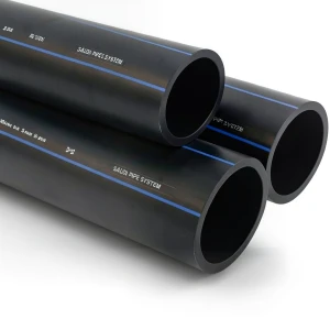 مواسير HDPE السعودي PE 100 ضغط 16 بار قطر خارجي 315 مم سمك 28.6 مم لون اسود | مصنع أنظمة الانابيب السعودي (SPS)
