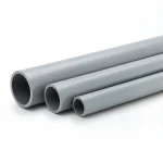 انابيب بلاستيك UPVC الجودة ضغط 125 PSI  مقاس 3 إنش سمك 2.7 مم لون رمادي