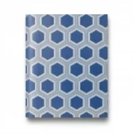 Italian geometric wallpaper, size 10 m x  0.70m, blue color, model Z76045 