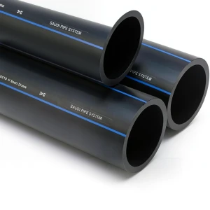 أنابيب HDPE السعودي PE 100 ضغط 6 بار قطر خارجي 355 مم سمك 13.6 مم لون أسود | مصنع أنظمة الانابيب السعودي (SPS)