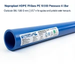 مواسير HDPE نيبروبلاست PE 100 ضغط 4 بار قطر خارجي 560 مم سمك 13.7 مم أزرق | نيبروبلاست
