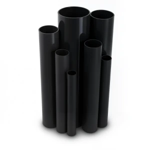 مواسير UPVC ضغط 10 بار قطر خارجي 140 مم سمك 6.7 مم لون اسود