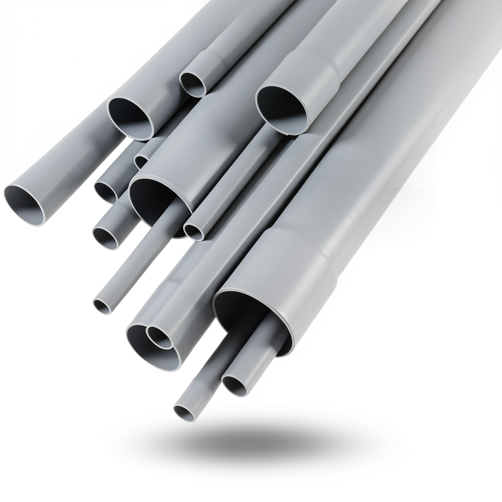 UPVC Pipes Outside Diameter 125 mm Thickness 3.7 mm Gray Color