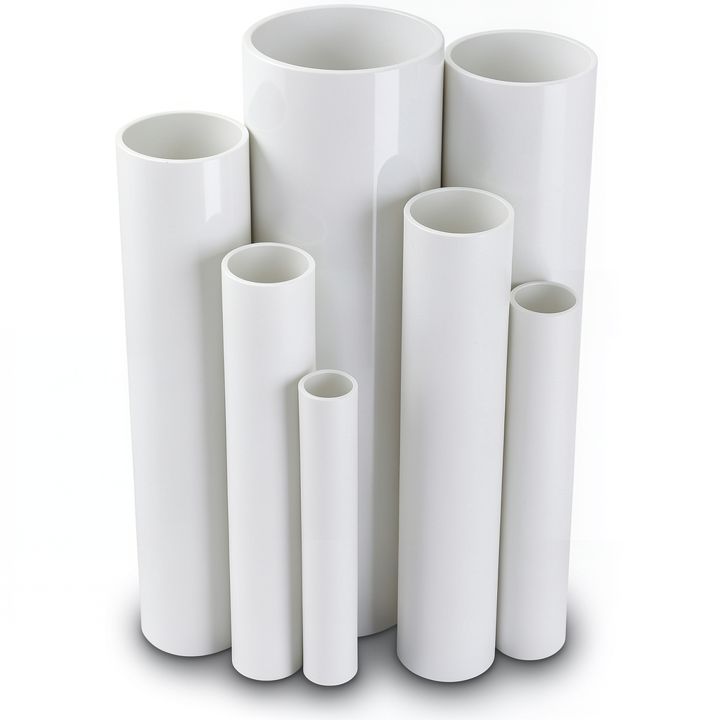 UPVC Pipes Pressure 4 Bar Outside Diameter 800 mm Thickness 15.7 mm White