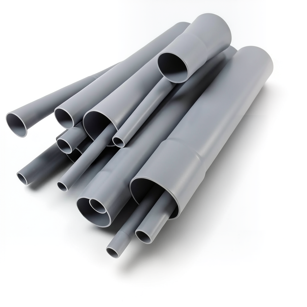 UPVC Pipes Outside Diameter 140 mm Thickness 4.1 mm Gray Color
