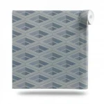 Geometric wall decoration, gray color, length 10 m, width 0.70 m, model Z76050 
