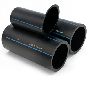 أنابيب HDPE السعودي PE 100 ضغط 10 بار قطر خارجي 400 مم سمك 23.7 مم لون اسود | مصنع أنظمة الانابيب السعودي (SPS)