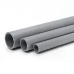 مواسير UPVC الجودة ضغط 200 PSI  مقاس ½ 1 إنش سمك 2.12 مم لون رمادي