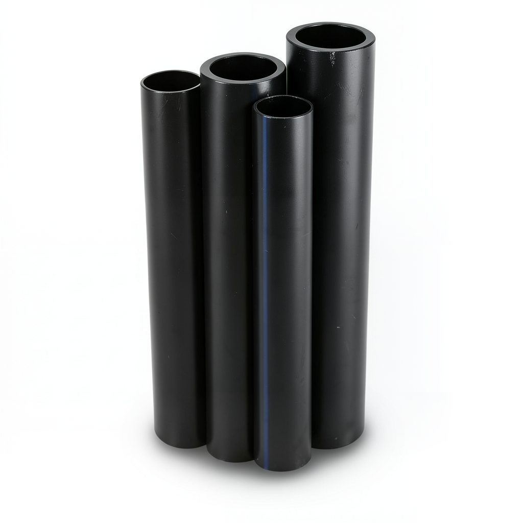 HDPE Pipe PE 80 Pressure 10 Bar 800 mm OD Thickness 58.8 mm Black