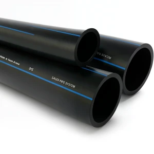 أنابيب HDPE السعودي PE 100 ضغط 16 بار قطر خارجي 400 مم سمك 36.3 مم لون اسود | مصنع أنظمة الانابيب السعودي (SPS)