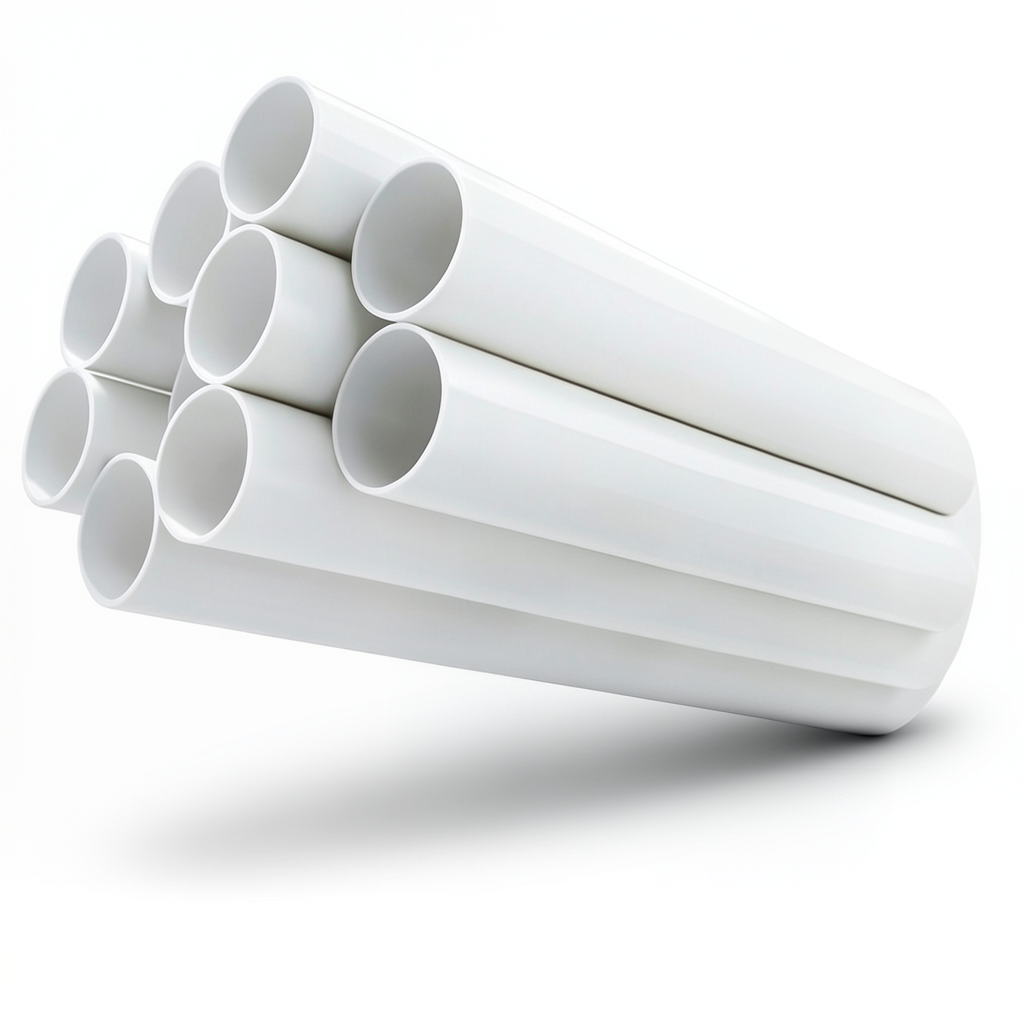 مواسير UPVC مقاس 6 إنش سمك 7.11 مم لون أبيض