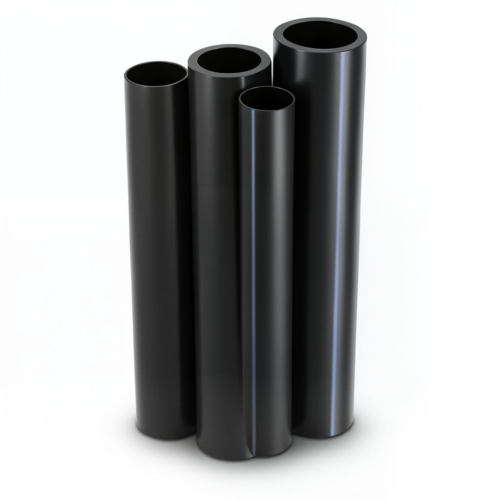مواسير HDPE PE 80 ضغط 12.5 بار قطر خارجي 180 مم سمك 16.4 مم لون أسود