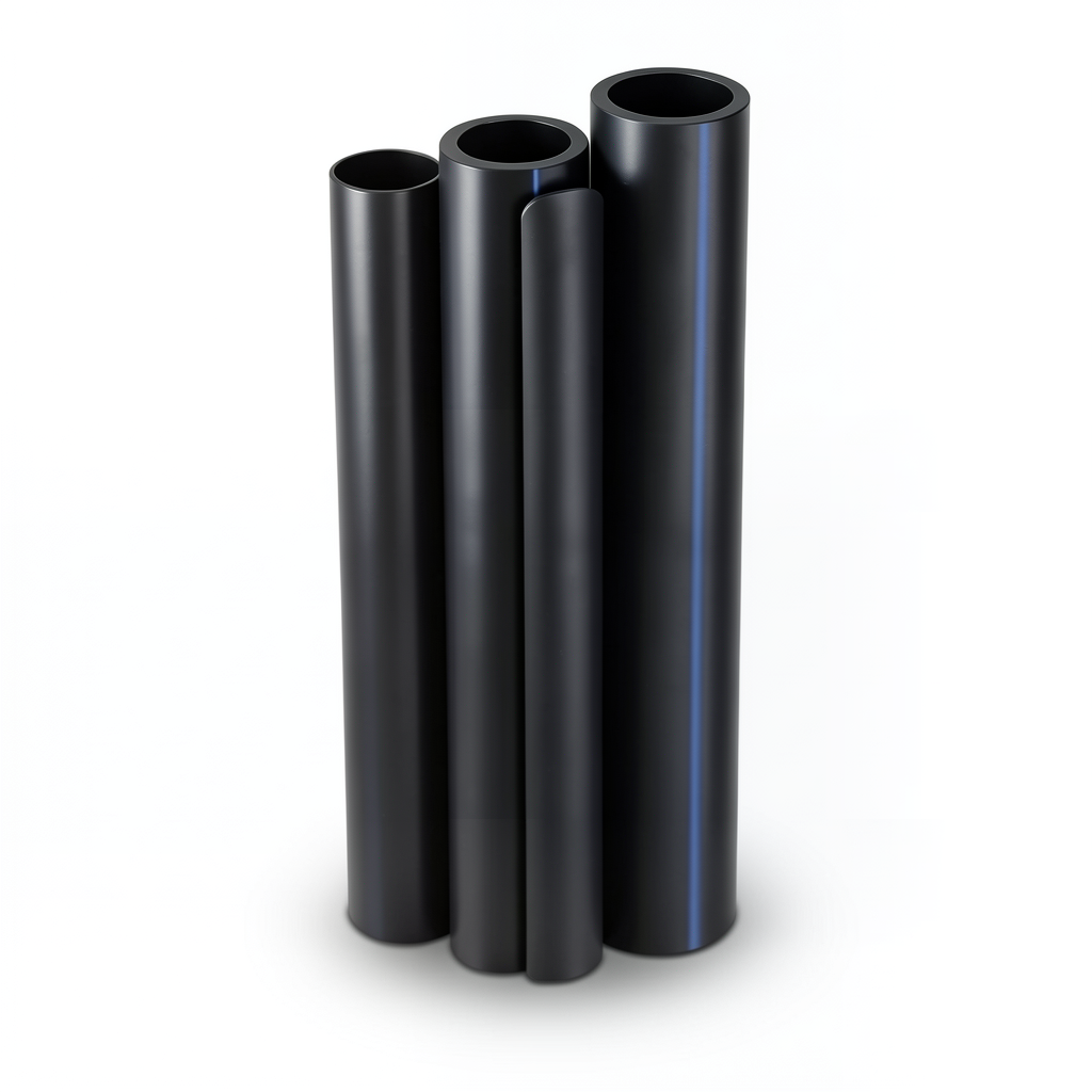 مواسير HDPE PE 80 ضغط 12.5 بار قطر خارجي 200 مم سمك 18.2 مم لون أسود