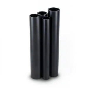مواسير HDPE PE 80 ضغط 12.5 بار قطر 140 مم سمك 12.7 مم لون أسود