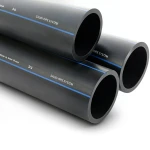 SPS HDPE Pipes PE 100 Pressure 10 Bar Outside Diameter 400 mm Thickness 23.7 mm Black | Saudi Pipes Systems (SPS)